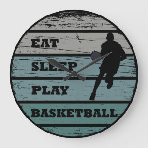 Spelare för sömnspel med basketboll stor klocka