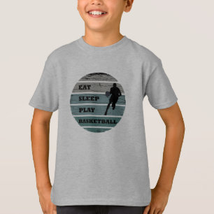 Spelare för sömnspel med basketboll t shirt