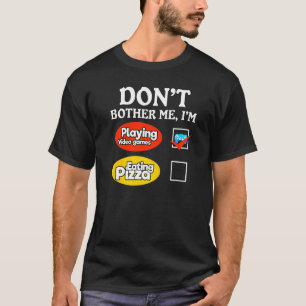 Spelare för spel- och Pizza-videospel T Shirt