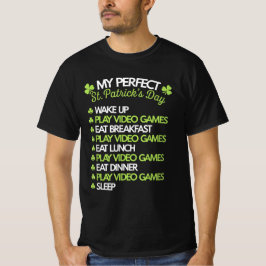 Spelare för videospel i perfekt St patricks day T Shirt