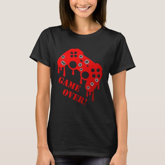Spelare för videospel med spelarkonsolen t shirt (Framsida)