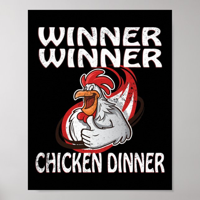 Spelare för Winner Loser Video Game Chicken Dinner Poster (Framsidan)