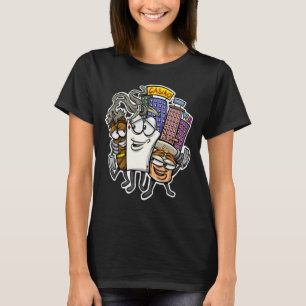 Spelare Gambling Pokercard Cigar Whiskey Friends C T Shirt