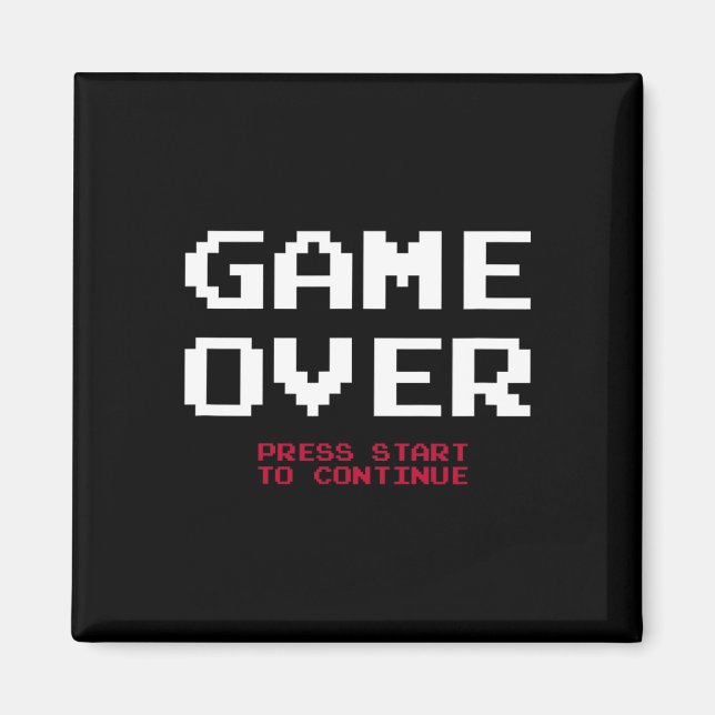 Spelare Game Over  Magnet (Framsidan)