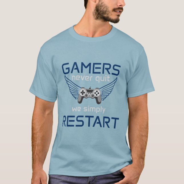 Spelare Ger Aldrig Upp Retro Citat T Shirt (Framsida)