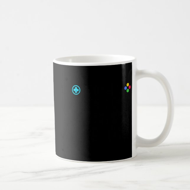 Spelare Ger Aldrig Upp Vi Startar Om Roligt Spelan Kaffemugg (Höger)