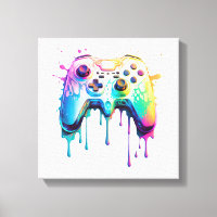 Spelare Grafisk TV-spel - Färgglada TV-spelsälskar