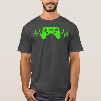 Spelare Heartslag Video Games Tonåringars Gaming B T Shirt