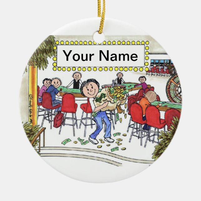 Spelare - Honung Julgransprydnad Keramik (Framsidan)