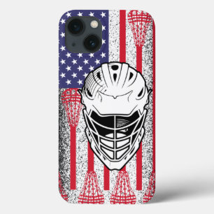 Spelare i amerikanska lacrosse lax-flagga