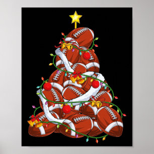 Spelare i Football Julgran Julafton Pajamas Player Poster