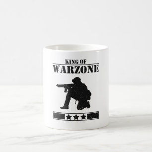 Spelare i Kung i Warzone-spel Kaffemugg