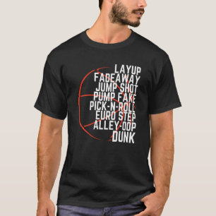 Spelare i Motiv Basketball Älskare T Shirt