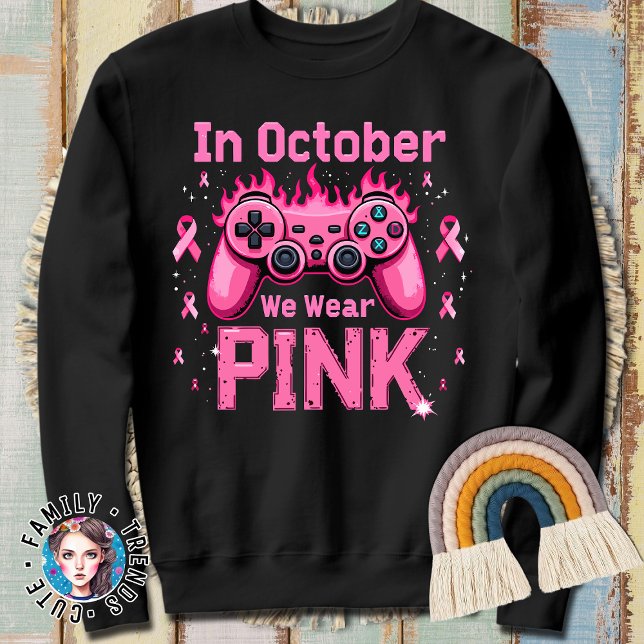 Spelare i oktober Vi Bära Rosa Breast Cancer T Shirt (Skapare uppladdad)