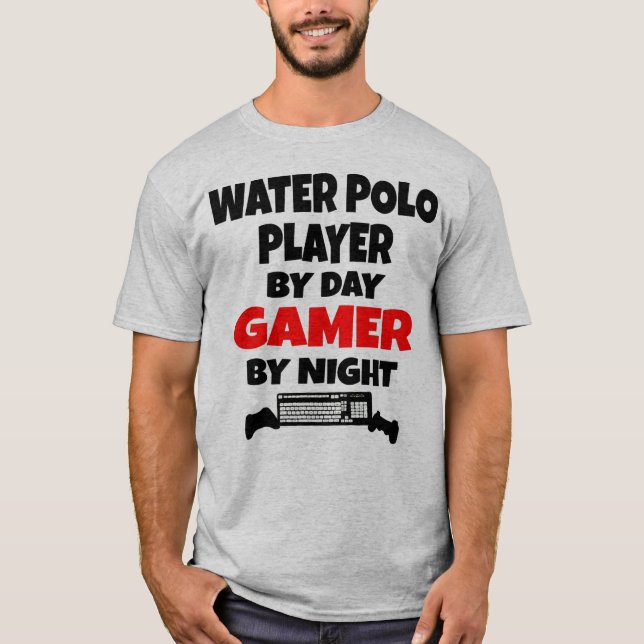 Spelare i Vatten Polo T-shirt (Framsida)