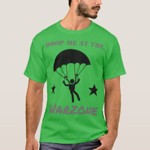 Spelare i Warzone Fallskärm Skydive Gamer T Shirt