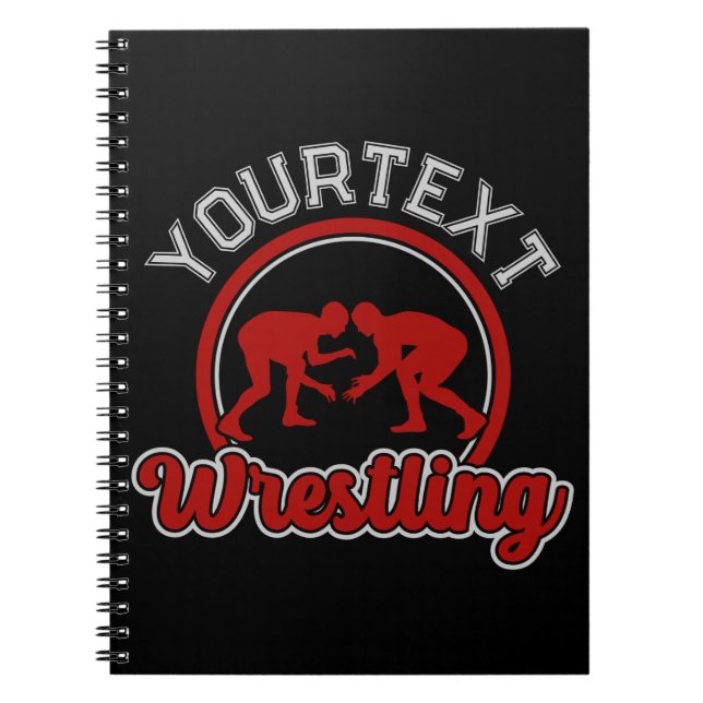 Spelare i Wrestling ADD NAMN Grapple Champion Team Anteckningsbok (Framsidan)