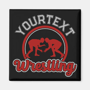 Spelare i Wrestling ADD NAMN Grapple Champion Team Magnet