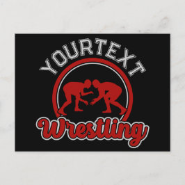 Spelare i Wrestling ADD NAMN Grapple Champion Team Vykort