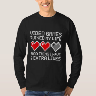 Spelare jag har 2 Extra lever videospel T Shirt