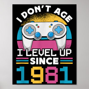 Spelare jag inte åldras i nivå 1981 - spel 42 ton poster