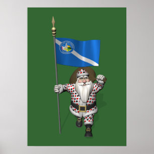 Spelare Jultomten med Las Vegas-anslutning Poster