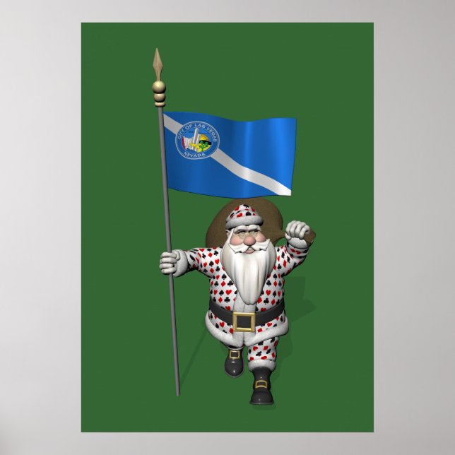 Spelare Jultomten med Las Vegas-anslutning Poster (Framsidan)