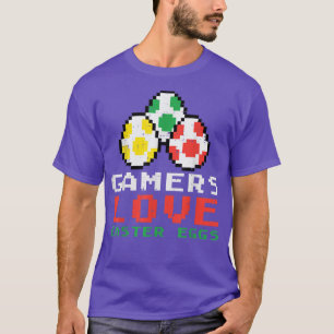 Spelare Kärlek Påskägg Cute Video Game Boy T Shirt