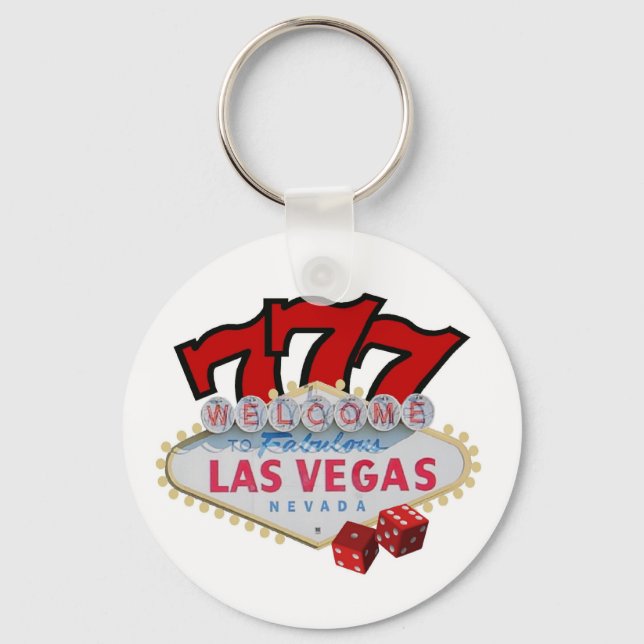 Spelare Las Vegas Lucky Keychain! Nyckelring (Framsida)
