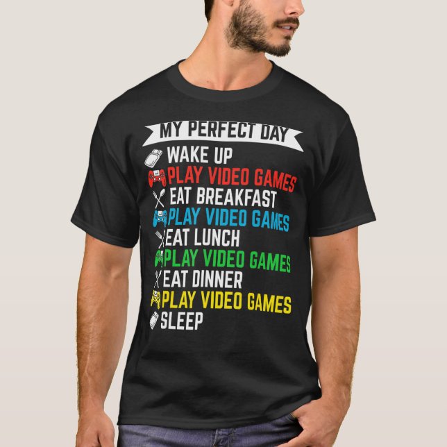 Spelare min Perfekt Play-videospel - Tonåring B T Shirt (Framsida)