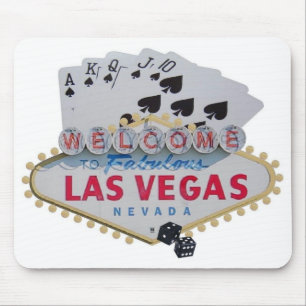 Spelare Mousepad för poker för Las Vegas Musmatta