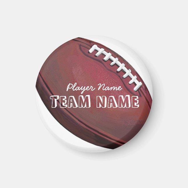 Spelare Namn och Number Football Magnet (Framsidan)