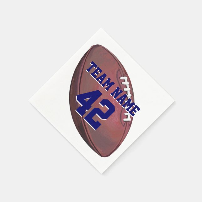 Spelare Namn och Number Football Pappersservett (Hörn)