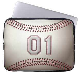 Spelare numrerar 01 - kall baseball syr laptop fodral