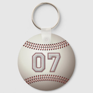 Spelare numrerar 07 - kall baseball syr nyckelring