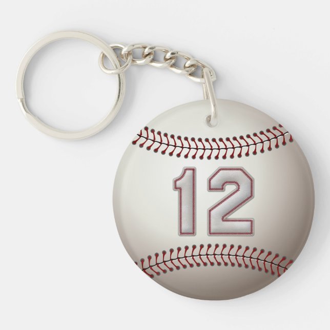 Spelare numrerar 12 - kall baseball syr (Framsidan)