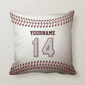 Spelare numrerar 14 - kall baseball syr kudde