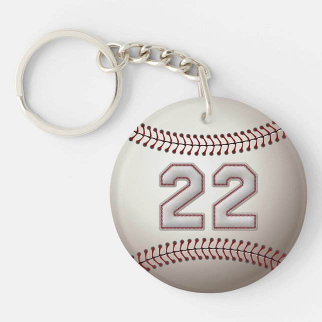 Spelare numrerar 22 - kall baseball syr (Framsidan)