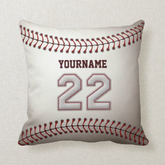 Spelare numrerar 22 - kall baseball syr kudde