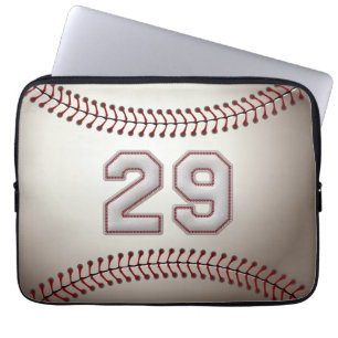 Spelare numrerar 29 - kall baseball syr laptop sleeve