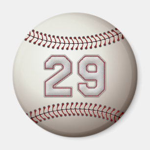 Spelare numrerar 29 - kall baseball syr magnet
