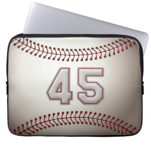 Spelare numrerar 45 - kall baseball syr laptop sleeve