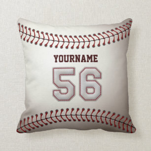 Spelare numrerar 56 - kall baseball syr kudde