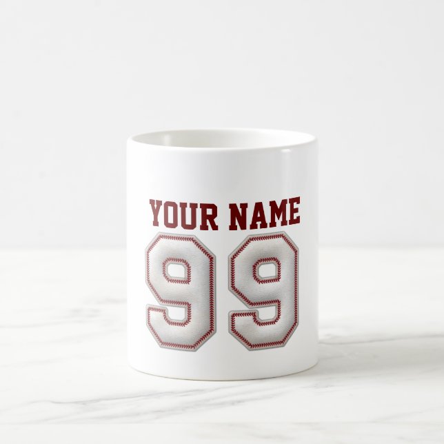 Spelare numrerar 99 - kall baseball syr kaffemugg (Center)