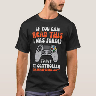 Spelare om du kan läsa Manarna Boys Kids Tonåringa T Shirt