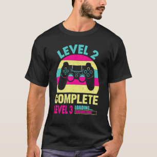 Spelare på 2-nivå - fullständig videospel på andra t shirt