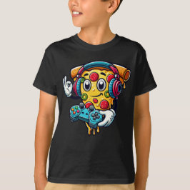 Spelare Pizza Video-spelmat T-shirt
