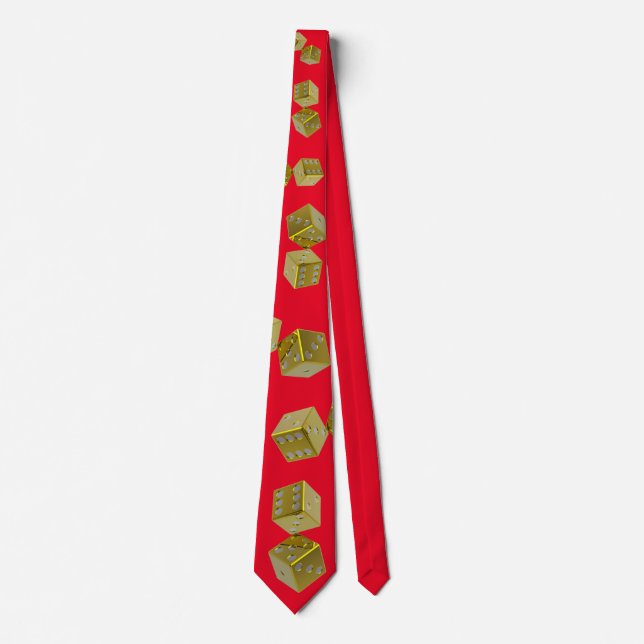 Spelare Red och Guld Neck Tie Slips (Framsida)