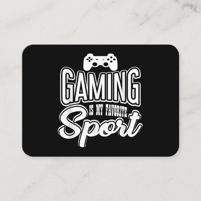 Spelare - spel är min favoritsport visitkort (Framsida)