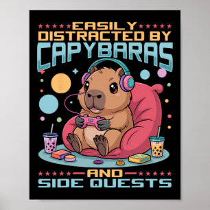 Spelare Spelande Capyra Videospel 1 Poster